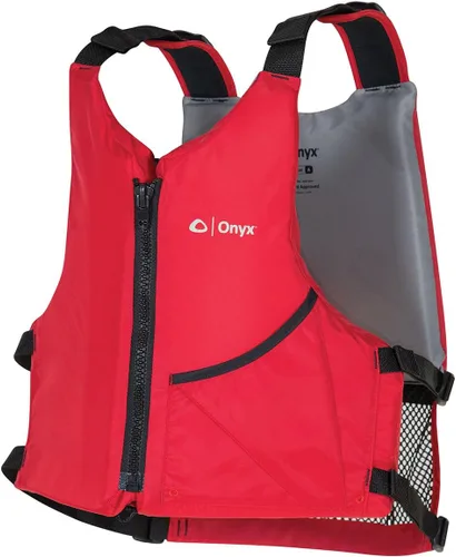 Vista 3 de Onyx Chaleco universal de remo para adulto, aprobado por la Guardia Costera de los Estados Unidos y Transporte Canadá, ligero, libertad de movimiento