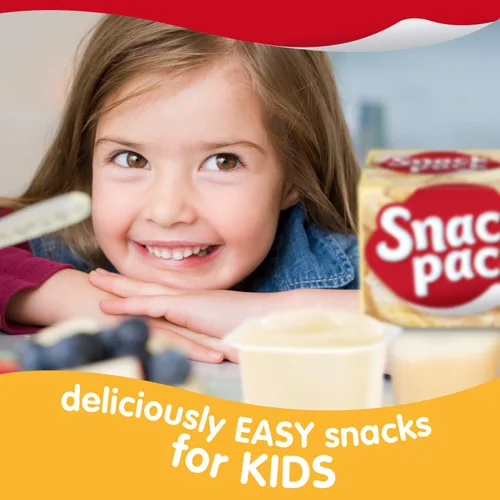 Vista 7 de Snack Pack Tazas de pudín con sabor a pastel de crema de plátano, 3.25 onzas, 4 unidades (paquete de 12)