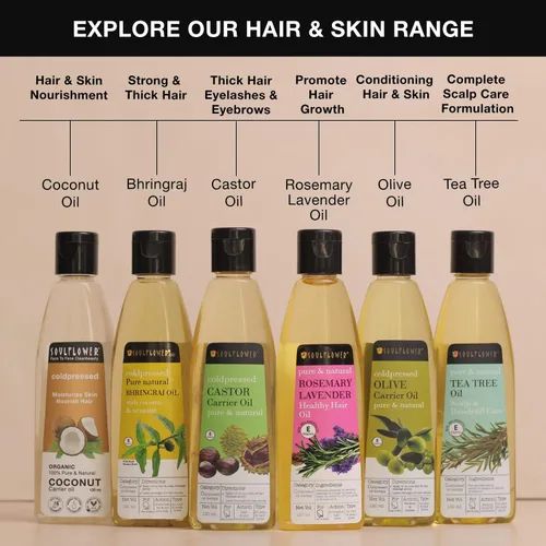 Vista 9 de Soulflower Bhringraj - Aceite para el cabello 100% puro, natural, cuero cabelludo refrescante Coco, sésamo 4.1 fl oz