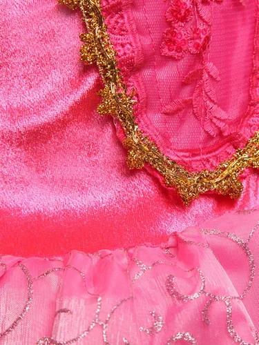 Vista 8 de DH Vestido de fiesta de princesa de Bella Durmiente con accesorios de cosplay