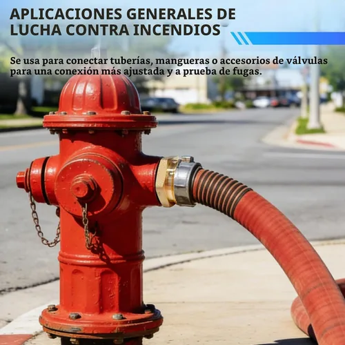 Vista 7 de Adaptador de manguera contra incendios, 2 "NPT x 2-1/2" NST NH Conversor