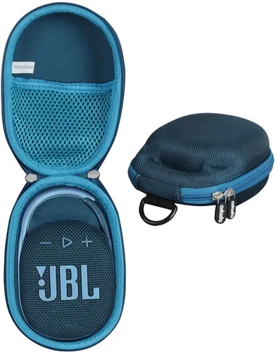Vista 9 de adada Estuche rígido de viaje para JBL Clip 5- Mini altavoz Bluetooth portátil (negro)
