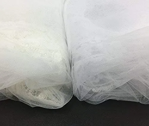 Vista 6 de GEORGE BRIDE Simple Elegent Lace Appliques Wedding Veil
