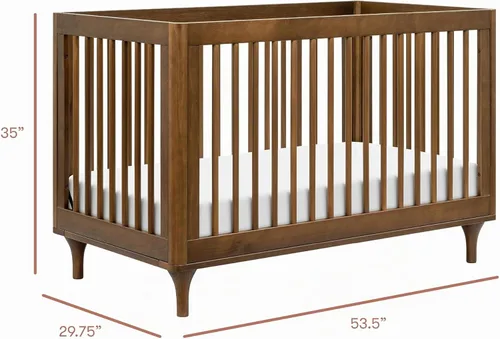Vista 3 de Babyletto Lolly Cuna convertible 3 en 1, nogal natural