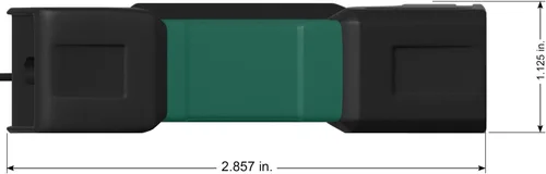 Vista 3 de Battery Tender Inversor de corriente de 120 vatios, inversor de coche de 12 voltios CC a 115 voltios de CA con adaptador de coche USB dual de 5