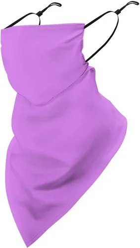 Vista 22 de Bufanda triangular reutilizable con cinta elástica para las orejas, protección solar UV