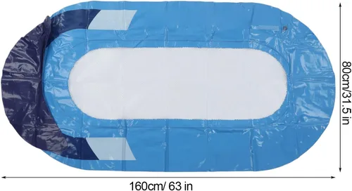 Vista 3 de Hamaca flotante para piscina, flotador inflable para piscina, silla flotante plegable de agua, hamaca flotante de inflado, flotador reclinable