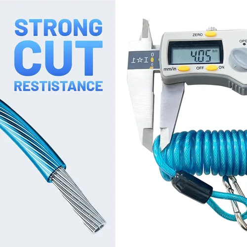 Vista 8 de MECMO Cable de remolque en línea de 7 vías, resistente de 8 pies, listado UL, con caja de conexiones de 7 bandas, interruptor de ruptura de 12 V