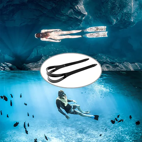 Vista 5 de 2 piezas de repuesto de correa de silicona para máscara de buceo, accesorios universales de silicona flexible para gafas de natación, gafas