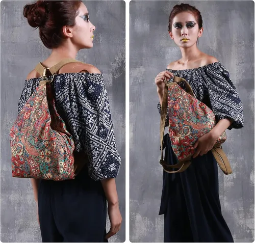 Vista 6 de Black Butterfly - Mochila prémium para mujer estilo bohemio casual moderna ligera y pequeña