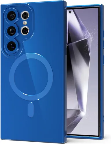 Vista 105 de Svanove Funda magnética de silicona para Samsung Galaxy S22, compatible con Magsafe, bonita funda para mujer, goma de gelatina brillante delgada