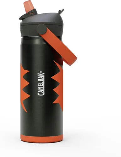 Vista 22 de CamelBak Thrive Flip Straw Kids Bite Valve Stainless Steel Water Bottle Biking Dogs, 12oz Perros en bicicleta