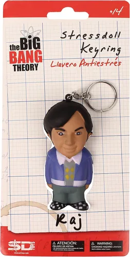 Vista 6 de The Big Bang Theory Rajesh Koothrappali Juguete antiestrés clave Cadena