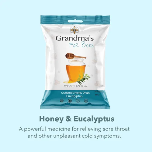 Vista 3 de Grandma's For Bees Miel y Eucalipto 2.82 oz X Paquete de 4
