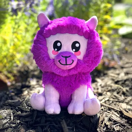 Vista 2 de Bleacher Creatures Kuricha - Peluche de 6 pulgadas con diseño de llama, suave inspirado en Chibi