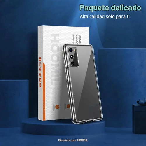 Vista 8 de HOOMIL - Funda para Samsung Galaxy S20, antiamarilleo, transparente