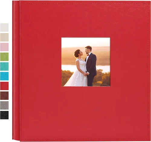 Vista 27 de potricher Álbum de fotos pequeño de 4 x 6 pulgadas, 100 fotos, cubierta de cuero, libro de fotos con 100 bolsillos horizontales para familia, boda