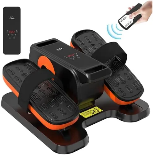 Vista 12 de ESL Under Desk Elliptical, Electric Elliptical Leg Exerciser for Seniors 12 Speed Adjustable, Quiet Elliptical Exercise Machine with Remote