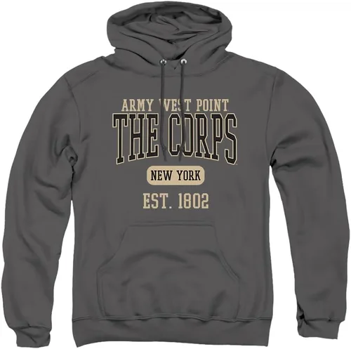 Vista 333 de LOGOVISION Colección de sudaderas con capucha unisex con diseño oficial de Collegiate Est. Date para hombres y mujeres