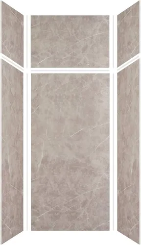 Vista 43 de Transolid EWKX363696-41 Expressions - Kit de pared de ducha de 6 paneles con extensión, 36 pulgadas de largo x 36 pulgadas de ancho x 96 pulgadas