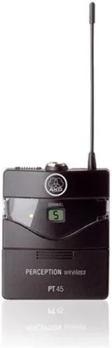 Vista 5 de AKG Sistema de micrófono inalámbrico Pro Audio Perception con receptor estacionario SR45, transmisor de bolsillo PT45 y micrófono para la cabeza