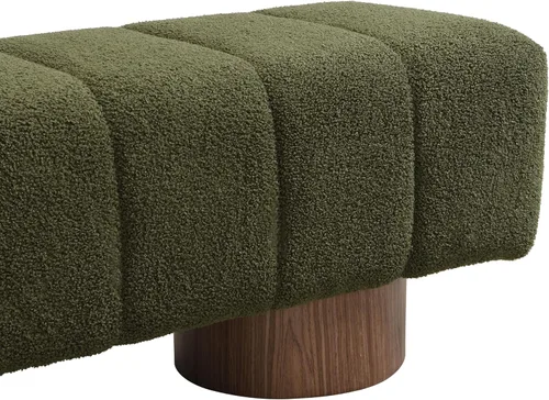Vista 10 de Christopher Knight Home Manila - Banco de comedor de tela bouclé de 50 pulgadas, banco otomán tapizado rectangular, reposapiés al pie de la cama
