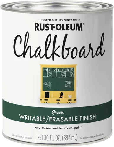 Vista 12 de Rust-Oleum 1913830 Pintura en aerosol para pizarra, 11 onzas, color negro