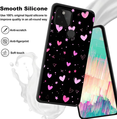 Vista 446 de Funda delgada para Google Pixel 4 XL, funda delgada de silicona de TPU suave a prueba de golpes para Google Pixel 4 XL, astronauta Galaxy