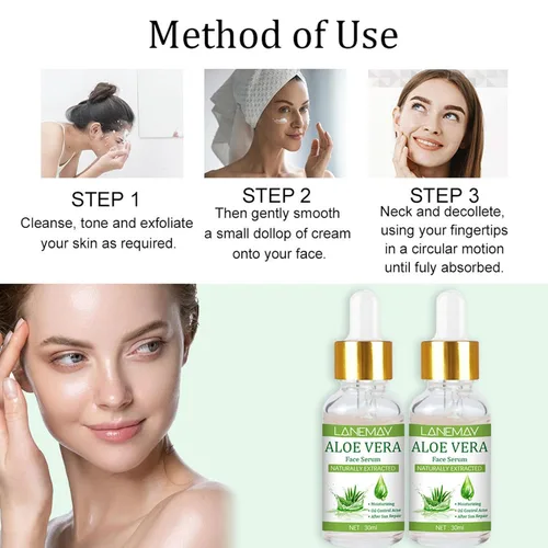Vista 6 de awakentti Suero facial de 1.0 fl oz, loción facial para productos de cuidado de la piel profunda y liviana, esencia facial para cuello, piel facial