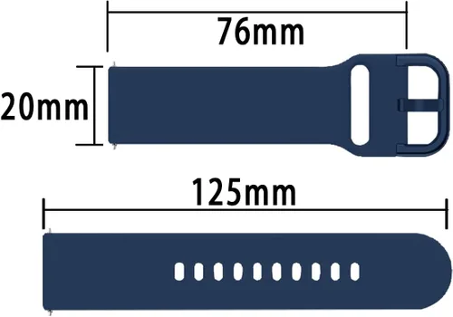 Vista 5 de Correa de reloj para Omega X Swatch Moonswatch Correa de reloj Speedmaster 20MM de liberación rápida de goma de repuesto