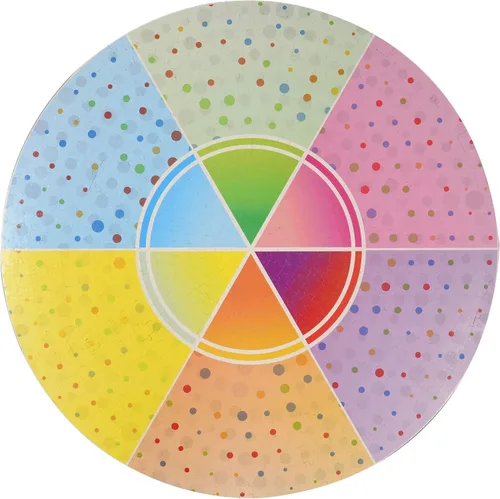 Vista 2 de Lavievert Juego de rompecabezas redondo de 1000 piezas para adultos - Romántico cerezo en flor Fun & Challenging Puzzle for Adults and Teens