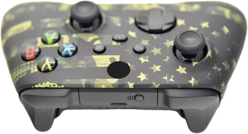 Vista 4 de Controlador inalámbrico personalizado compatible con PC, Windows 10+, Series XS y One (Serie XS Camo Flag)