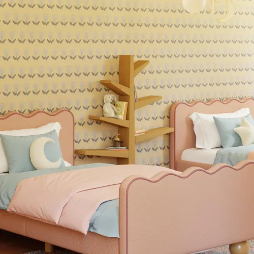 Vista 5 de Babyletto Librería de abeto para niños en miel, certificado Greenguard Gold
