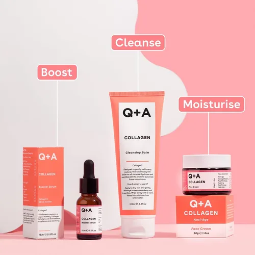 Vista 7 de Q+A Suero potenciador de colágeno (0.5 fl oz), suero facial de colágeno, cuidado de la piel con extractos de algas, suaviza, rellena e hidrata