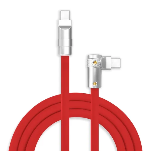 Vista 39 de chubbycable FlexElbow - Cable de carga rápida de 90 grados y 240 W, cable USB C en ángulo recto, cable de carga de silicona compatible con iPhone