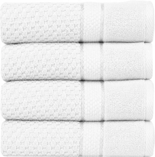 Vista 6 de Ample Decor Juego de toallas de baño 100% algodón, 6 piezas, suaves y absorbentes, de secado rápido, juego de toallas de baño