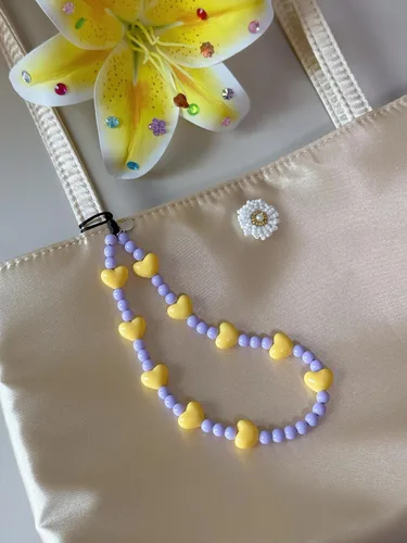 Vista 105 de Drawwind Correa con cuentas para teléfono con pulsera universal, cordón para teléfono celular lindo, pulsera de muñeca con cuentas, cadena de hilo