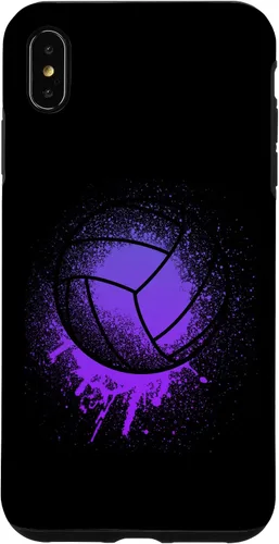Vista 10 de iPhone 15 Jugador de Voleibol Deporte Niñas Mujeres Bday Purple Beach Team Case