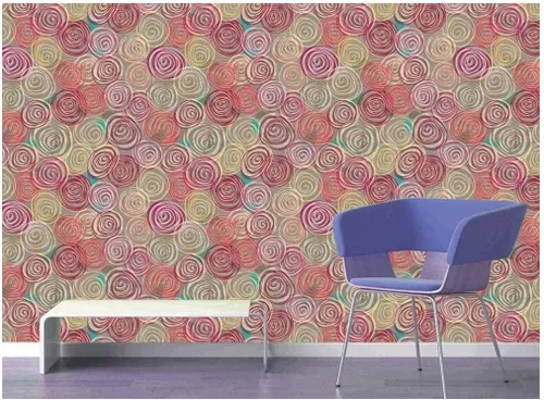 Vista 79 de 45 diseños de papel/mural para pared largo estampado