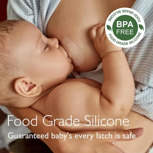 Vista 5 de Momcozy Protectores de pezones ultrafinos, 100% silicona de grado alimenticio para madres que amamantan, sin BPA/BPS, funda de transporte súper