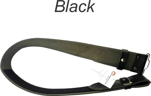 Vista 2 de Ever Bright Brown Black Kilt Belts Classic - Cinturón de piel auténtica