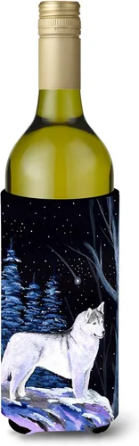 Vista 253 de Caroline's Treasures SS8447CC Starry Night English Bulldog - Enfriador para latas o botellas, lavable, funda plegable con aislamiento para bebidas