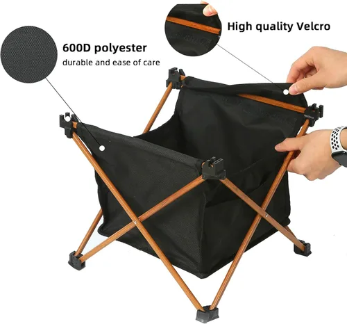 Vista 4 de ROCK CLOUD Bolsa de almacenamiento extra Mesa de camping portátil Tablas de playa ultraligeras, tamaño S