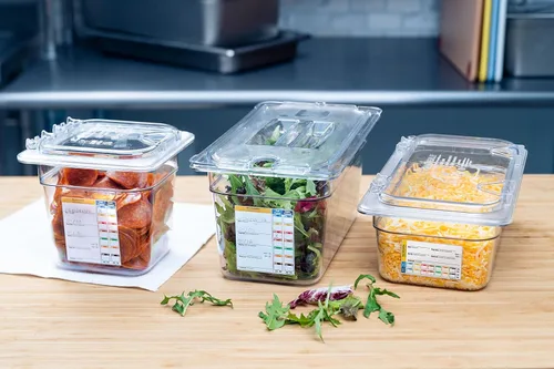 Vista 9 de Carlisle FoodService Products PermaLabel - Recuento de etiquetas, 4" de profundidad, transparente