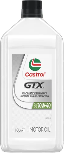 Vista 2 de Castrol Aceite de motor convencional GTX 10W-40, 1 cuarto de galón, paquete de 6