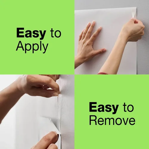 Vista 4 de FrogTape reMOVEables - Tiras para colgar pósteres, sin daños, ganchos extraíbles para pósteres, cinta adhesiva adhesiva para pared, alternativa