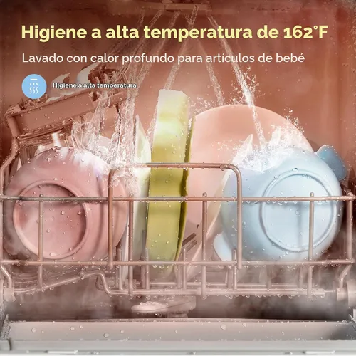Vista 6 de Midea Lavavajillas de encimera con tanque de agua incorporado de 1.59 Blanco