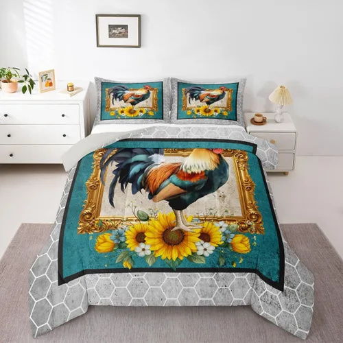 Vista 16 de Erosebridal - Juego de edredón Samurai, juego de ropa de cama al atardecer, edredón japonés de samurái cálido y suave, decoración de dormitorio