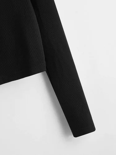 Vista 4 de Milumia Chaqueta corta con capucha y cremallera para mujer sudadera ligera con capucha