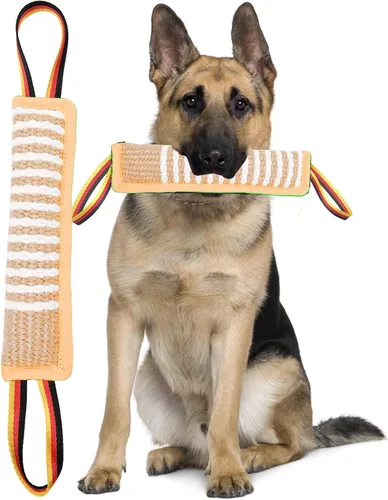 Vista 17 de Clysoru Juguete de yute resistente para perros